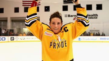 NEWARK, NJ - MARCH 12: Co-captain Hilary Knight