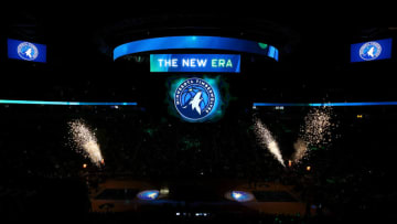 MINNEAPOLIS, MN - APRIL 11: The Minnesota Timberwolves reveal their new logo. (Photo by David Sherman/NBAE via Getty Images)