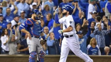 Mike Moustakas - Mandatory Credit: Peter G. Aiken-USA TODAY Sports