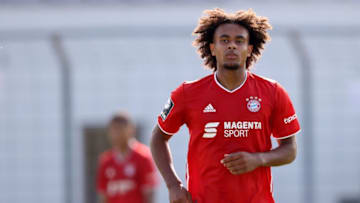 Bayern Munich striker Joshua Zirkzee wanted by VfB Stuttgart. (Photo by Alexander Hassenstein/Getty Images)