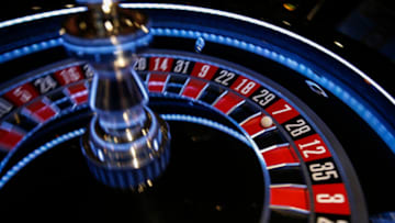 LONDON, ENGLAND - AUGUST 14: A roulette wheel spins at The Rialto casino on August 14, 2020 in London, England. Enhanced safety and cleaning measures are put in place as Grosvenor Casinos prepare to reopen their entertainment venues for the first time since the coronavirus (COVID-19) lockdown. (Photo by Hollie Adams/Getty Images)
