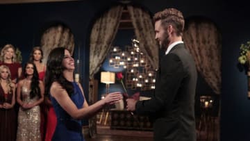 THE BACHELOR - “Episode 2101” - What do a dolphin-loving woman, a successful businesswoman who runs her parents multi-million -dollar flooring empire;, a bachelorette, who is hiding a big secret about her past involving Nick, and a no-nonsense Southern belle, who has Nick in her cross-hairs for a big country wedding, all have in common? They all have their sights set on making the Bachelor, Nick Viall, their future husband when the much-anticipated 21th edition of ABC's hit romance reality series, "The Bachelor," premieres, MONDAY, JANUARY 2 (8:00-10:01 p.m., ET), on the ABC Television Network. (ABC/Rick Rowell)KRISTINA, NICK VIALL