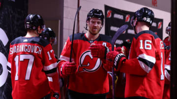 New Jersey Devils defenseman Dougie Hamilton (7): (Ed Mulholland-USA TODAY Sports)