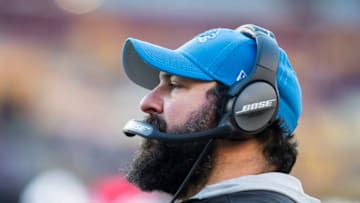 LANDOVER, MD - NOVEMBER 24: Head coach Matt Patricia of the Detroit Lions looks on during the second half of the game against the Washington Redskins at FedExField on November 24, 2019 in Landover, Maryland. (Photo by Scott Taetsch/Getty Images)