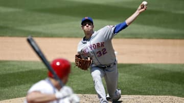 May 25, 2016; Washington, DC, USA; New York Mets starting pitcher Steven Matz (32) pitches against Washington Nationals starting pitcher Tanner Roark (57) in the fifth inning at Nationals Park. The Mets won 2-0. Mandatory Credit: Geoff Burke-USA TODAY Sports