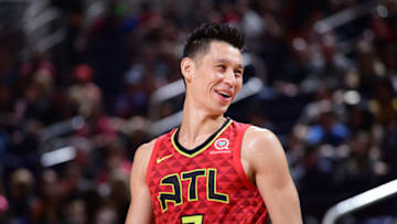 Jeremy Lin #7 of the Atlanta Hawks (Photo by Michael Gonzales/NBAE via Getty Images)