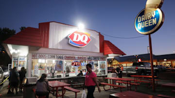 WILLIAMS, ARIZONA - MAY 25: Patrons gather at a Dairy Queen restaurant amid the coronavirus (COVID-19) pandemic on May 25, 2020 in Williams, Arizona. Arizona Governor Doug Ducey recently tweeted that diners are returning to restaurants in Arizona at one of the fastest rates in the U.S. (Photo by Mario Tama/Getty Images)