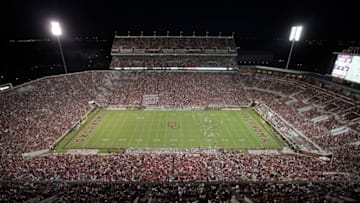 NORMAN, OK - SEPTEMBER 10 : A general view of the stadium during the game against the Louisiana Monroe Warhawks September 10, 2016 at Gaylord Family Memorial Stadium in Norman, Oklahoma. The Sooners defeated the Warhawks 59-17. (Photo by Brett Deering/Getty Images)