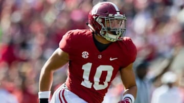 Alabama linebacker Ale Kaho (10) in first half action against The Citadel at Bryant-Denny Stadium in Tuscaloosa, Ala., on Saturday November 17, 2018.Kaho1101