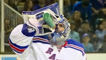 Henrik Lundqvist, New York Rangers at San Jose Sharks March 19, 2016.Photo Credit: Christopher Hao