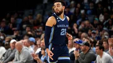 Memphis Grizzlies guard Tyus Jones-Mandatory Credit: Petre Thomas-USA TODAY Sports