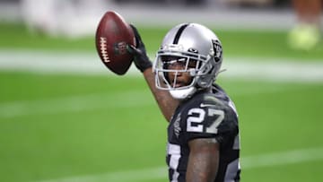 Las Vegas Raiders cornerback Trayvon Mullen. Mandatory Credit: Mark J. Rebilas-USA TODAY Sports