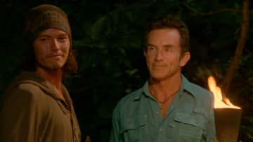 "I'm Going For a Million Bucks" - Justin Starrett and Jeff Probst at Tribal Council on the Final episode of SURVIVOR: Millennials vs. Gen. X. Steady hands will earn a spot in the final three and a chance at the million dollar prize. Then, after 39 days, one castaway will be crowned Sole Survivor, on the two-hour season finale, followed by the one-hour live reunion show hosted by Emmy Award winner Jeff Probst, on SURVIVOR, Wednesday, Dec. 14 (8:00-11:00 PM, ET/PT) on the CBS Television Network. Photo: Screen Grab/CBS Entertainment ©2016 CBS Broadcasting, Inc. All Rights Reserved.