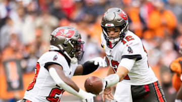 Tom Brady, Rachaad White, Tampa Bay Buccaneers Mandatory Credit: Scott Galvin-USA TODAY Sports
