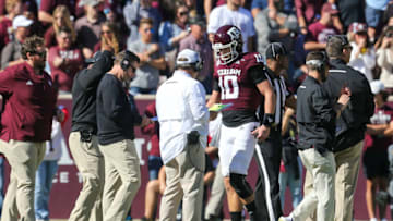 Zach Calzada, Texas A&M football Mandatory Credit: Thomas Shea-USA TODAY Sports