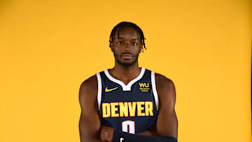 DENVER, CO - SEPTEMBER 30: Jerami Grant #9 of the Denver Nuggets poses for a portrait during the Denver Nuggets Media Day at Pepsi Center on September 30, 2019 in Denver, Colorado. NOTE TO USER: User expressly acknowledges and agrees that, by downloading and/or using this photograph, user is consenting to the terms and conditions of the Getty Images License Agreement. (Photo by Justin Tafoya/Getty Images)