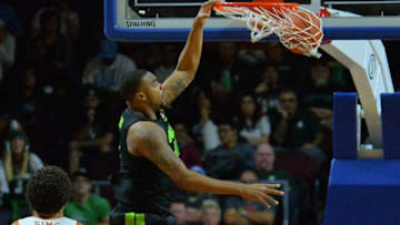 LAS VEGAS, NEVADA - NOVEMBER 23: Nick Ward #44 of the Michigan State Spartans dunks against the Texas Longhorns during the championship game of the 2018 Continental Tire Las Vegas Invitational basketball tournament at the Orleans Arena on November 23, 2018 in Las Vegas, Nevada. (Photo by Sam Wasson/Getty Images)