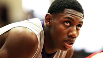 SPRINGFIELD, MA - JANUARY 15: R.J. Barrett #5 of Montverde Academy looks on in a game against Mater Dei High School during the 2018 Spalding Hoophall Classic at Blake Arena at Springfield College on January 15, 2018 in Springfield, Massachusetts. (Photo by Adam Glanzman/Getty Images)