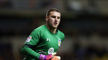 WOLVERHAMPTON, ENGLAND - JANUARY 14: Sam Johnstone of Aston Villa during the Sky Bet Championship match between Wolverhampton Wanderers and Aston Villa at Molineux on January 14, 2017 in Wolverhampton, England. (Photo by James Baylis - AMA/Getty Images)