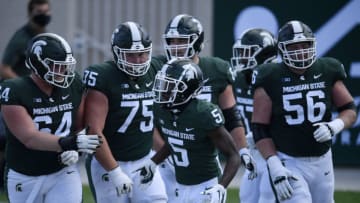Jayden Reed, Michigan State football (Photo by Quinn Harris/Getty Images)