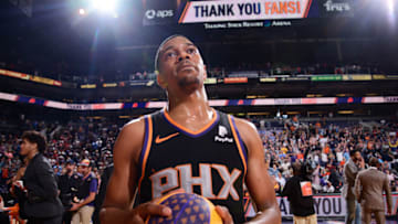 PHOENIX, AZ - APRIL 5: De'Anthony Melton #14 of the Phoenix Suns seen following the game against the New Orleans Pelicans on April 5, 2019 at Talking Stick Resort Arena in Phoenix, Arizona. NOTE TO USER: User expressly acknowledges and agrees that, by downloading and or using this photograph, user is consenting to the terms and conditions of the Getty Images License Agreement. Mandatory Copyright Notice: Copyright 2019 NBAE (Photo by Michael Gonzales/NBAE via Getty Images)