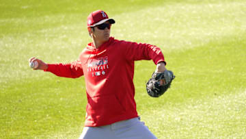 TEMPE, AZ - FEBRUARY 29: Shohei Ohtani of the Los Angeles Angels in action during a Los Angeles Angels spring training on February 29, 2020 in Tempe, Arizona. (Photo by Masterpress/Getty Images)