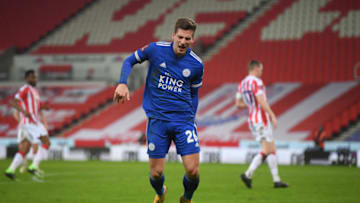 Dennis Praet of Leicester City (Photo by Michael Regan/Getty Images)
