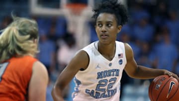 02 November 2016: North Carolina's Paris Kea. The University of North Carolina Tar Heels hosted the Carson-Newman University Lady Eagles at Carmichael Arena in Chapel Hill, North Carolina in a 2016-17 NCAA Women's Basketball exhibition game. UNC won the game 96-70. (Photo by Andy Mead/YCJ/Icon Sportswire via Getty Images)