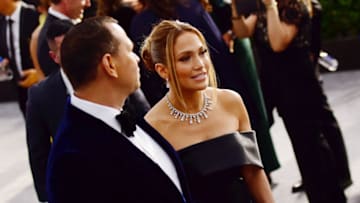 LOS ANGELES, CALIFORNIA - JANUARY 19: Alex Rodriguez and Jennifer Lopez attend the 26th annual Screen Actors Guild Awards at The Shrine Auditorium on January 19, 2020 in Los Angeles, California. (Photo by Chelsea Guglielmino/Getty Images)