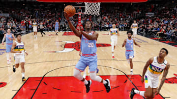 Adam Mokoka, Chicago Bulls Mandatory Credit: Kamil Krzaczynski-USA TODAY Sports