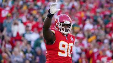 Kansas City Chiefs defensive tackle Jarran Reed (90) Mandatory Credit: Denny Medley-USA TODAY Sports