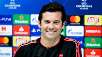, SPAIN - MARCH 4: coach Santiago Solari of Real Madrid during the Training Real Madrid on March 4, 2019 (Photo by David S. Bustamante/Soccrates/Getty Images)
