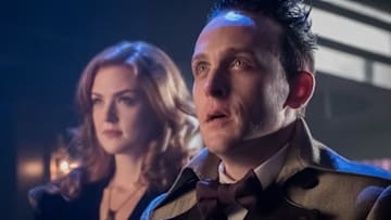 Robin Lord Taylor and Maggie Geha in Gotham (2014). Photo: Fox