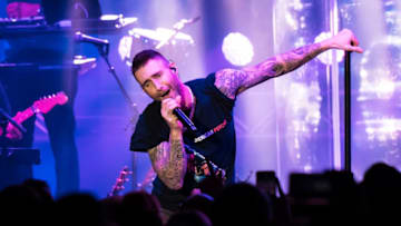 PHILADELPHIA, PA - NOVEMBER 10: Singer-songwriter Adam Levine of Maroon 5 performs during Philly Fights Cancer: Round 4 at The Philadelphia Navy Yard on November 10, 2018 in Philadelphia, Pennsylvania. (Photo by Gilbert Carrasquillo/Getty Images)