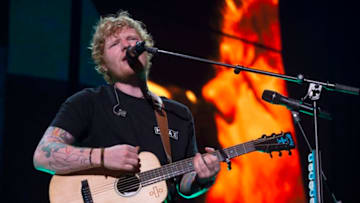 TORONTO, ON - JULY 7: British pop music star Ed Sheeran plays to a packed Air Canada Centre on the 1st of a two night stand in Toronto. (Rick Madonik/Toronto Star via Getty Images)