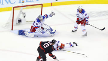 Henrik Lundqvist #30 of the New York Rangers (Photo by Andre Ringuette/Freestyle Photo/Getty Images)