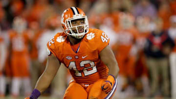 CLEMSON, SC - NOVEMBER 12: Christian Wilkins #42 of the Clemson Tigers reacts to a call during their game against the Pittsburgh Panthers at Memorial Stadium on November 12, 2016 in Clemson, South Carolina. (Photo by Streeter Lecka/Getty Images)