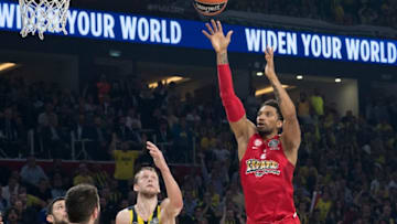 ISTANBUL, TURKEY - MAY 21: Khem Birch, #2 of Olympiacos Piraeus in action during the Championship Game 2017 Turkish Airlines EuroLeague Final Four between Fenerbahce Istanbul v Olympiacos Piraeus at Sinan Erdem Dome on May 21, 2017 in Istanbul, Turkey. (Photo by Rodolfo Molina/EB via Getty Images)