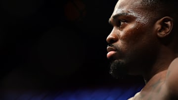 CHARLOTTE, NC - JANUARY 27: Derek Brunson looks on prior to his middleweight bout against Ronaldo 'Jacare' Souza during the UFC Fight Night event inside the Spectrum Center on January 27, 2018 in Charlotte, North Carolina. (Photo by Jared C. Tilton /Zuffa LLC/Zuffa LLC via Getty Images)