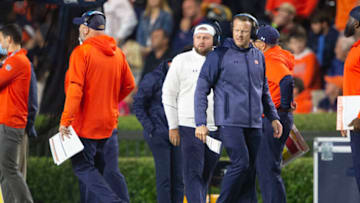 Twitter trolled the World Wide Leader in Sports for posting an incorrect graphic listing Auburn football HC Bryan Harsin as Nebraska's HC (Photo by Michael Chang/Getty Images)