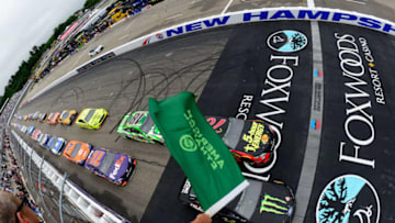 LOUDON, NH - JULY 22: Kurt Busch, driver of the #41 Monster Energy/Haas Automation Ford, and Martin Truex Jr., driver of the #78 5-hour ENERGY/Bass Pro Shops Toyota (Photo by Robert Laberge/Getty Images)
