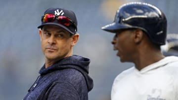 NEW YORK, NY - APRIL 6: Manager Aaron Boone
