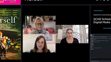 SAVANNAH, GEORGIA - OCTOBER 28: In this screengrab Phyllida Lloyd, Brittany Kaplan and Clare Dunne speak during the Herself Q&A during SCAD Savannah Film Festival Day 5 on October 28, 2020 in Savannah, Georgia. (Photo by Getty Images/Getty Images for SCAD)