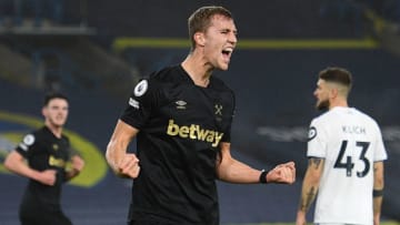 Tomas Soucek, West Ham. (Photo by OLI SCARFF/POOL/AFP via Getty Images)