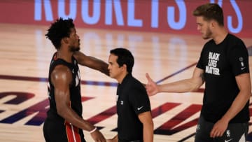 The Miami Heat's playoff run could benefit the New Orleans Pelicans (Photo by Mike Ehrmann/Getty Images)