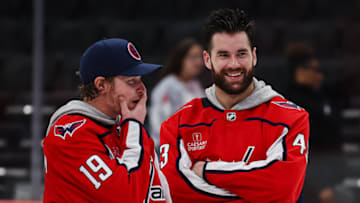 Nicklas Backstrom, Tom Wilson, Washington Capitals (photo by Scott Taetsch/Getty Images)