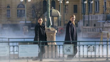 “Trust” – The Fly Team lends a helping hand to the Hungarian National Police when one of their police officers is accused of murdering a couple in Budapest. Also, Kellett questions her relationship with Lieutenant Erdős (Miklós Bányai), on the CBS Original series FBI: INTERNATIONAL, Tuesday, March 14 (9:00-10:00 PM, ET/PT) on the CBS Television Network, and available to stream live and on demand on Paramount+. Pictured (L-R): Vinessa Vidotto as Special Agent Cameron Vo and Eva-Jane Willis as Europol Agent Megan “Smitty” Garretson. Photo: Nelly Kiss/CBS ©2023 CBS Broadcasting, Inc. All Rights Reserved.