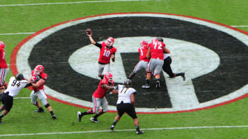 ATHENS, GA - OCTOBER 15: Jacob Eason