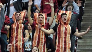 Jan 23, 2016; Tallahassee, FL, USA; Florida State Seminoles fans support guard Dwayne Bacon (4) (not pictured) during the game against the Pittsburgh Panthers at the Donald L. Tucker Center. Mandatory Credit: Melina Vastola-USA TODAY Sports