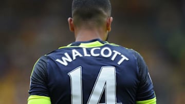 WATFORD, ENGLAND - AUGUST 27: Theo Walcott of Arsenal during the Premier League match between Watford and Arsenal at Vicarage Road on August 27, 2016 in Watford, England. (Photo by Stuart MacFarlane/Arsenal FC via Getty Images)